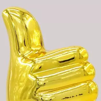 Креативная вышитая медаль с изображением большого пальца вверх, золотое украшение для детей, забавная игрушка для взрослых, большой пластиковый стаканчик