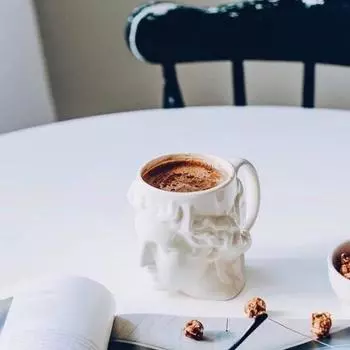 Креативная забавная экспортная керамическая кружка со статуей Аполлона about 580ml белый