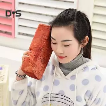 Креативная забавная имитация кирпича, деревянная подушка для офиса, подушка для отдыха, губка