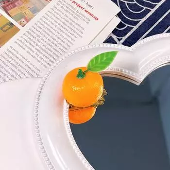 Креативная заколка для волос с имитацией фруктов, милая, смешная, индивидуальная, мандариновая, заколки для волос, боковая челка, фрагментированные волосы, аксессуары для волос