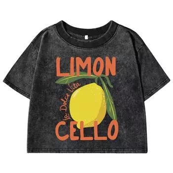 Креативная женская футболка с принтом лимона и виолончели, летняя модная футболка из хлопка с коротким рукавом, мягкий облегающий топ в стиле Y2K M