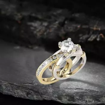 Креативное блестящее свадебное кольцо со стразами, женское роскошное элегантное кольцо, тонкое мастерство, кольцо на палец, ювелирное изделие, подарок US 8 золотистый