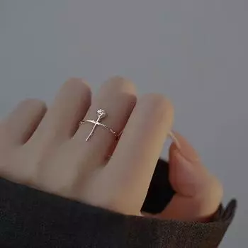 Креативное дизайнерское кольцо с цветком, регулируемое, корейские открытые кольца, ювелирные изделия для пальцев, 3D-кольцо с розой для женщин