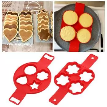 Креативное гибкое многоцелевое портативное кольцо для блинов с длинной ручкой для домашней формы для блинов Pentagram