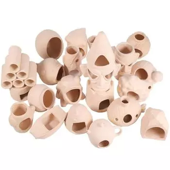 Креативное глиняное украшение для аквариума, мультяшная керамика, аквариум, ландшафтный дизайн, укрытие для рыб, креветок, резервуар для нереста