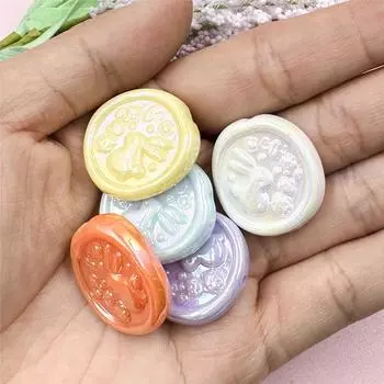 Креативное изготовление, 5 шт., 24*25 мм, изготовление ювелирных изделий, геометрические акриловые бусины с кроликом, сделай сам, подвески, материал ручной работы для ожерелья, сережек, аксессуары для бисера