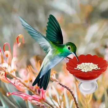 Креативное кольцо для кормушки для маленьких колибри One Size красный