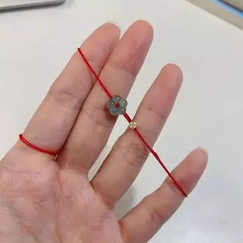 Креативное кольцо Lucky Rich Flower Hand Rope Ring для женщин и мужчин, регулируемые браслеты ручной работы, ювелирные изделия, подарки для пар as the picture