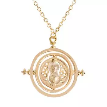 Креативное металлическое ожерелье-подвеска, модное и персонализированное вращающееся ожерелье из сплава, аксессуары для украшения One Size золотой