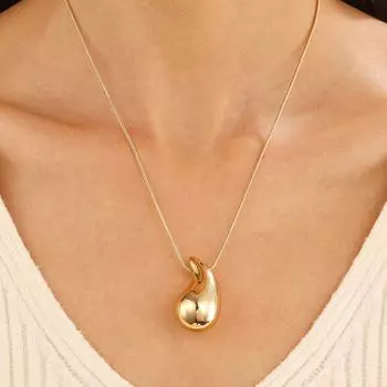 Креативное металлическое ожерелье-подвеска, модное и персонализированное вращающееся ожерелье из сплава, аксессуары для украшения One Size золотой