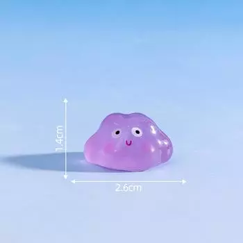 Креативное милое мини-облако, светящееся маленькое украшение для дома, мини-настольный автомобиль, маленькое украшение, детские подарки фиолетовый