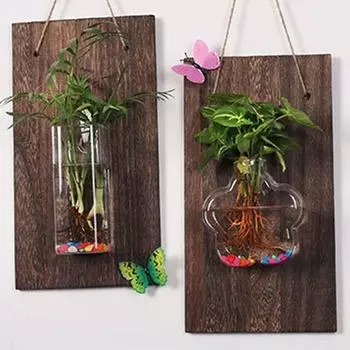 Креативное настенное крепление, стеклянная ваза, настенное крепление для растений, цветочные горшки, аквариум, гидропонный контейнер, комната Ball shape