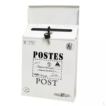 Креативное оцинкованное настенное крепление в европейском стиле -белое_большие буквы, 30x23x6см