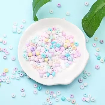 Креативное ожерелье 3/4 мм ювелирные изделия бисерный материал DIY серьги браслет мода 300/500 шт кремовый рис бусины ручной работы аксессуары матовый 3mm 300pcs разноцветный