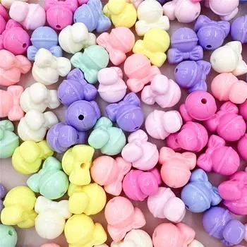 Креативное ожерелье 5 шт. креативные аксессуары DIY бант колокольчик бусины мобильный телефон цепочка акриловый браслет 19,3*18,9 мм рождественский подарок