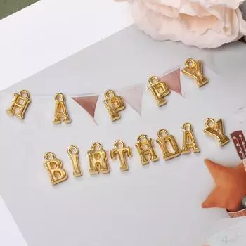 Креативное ожерелье, аксессуары ручной работы, 20 шт., 14-16 мм * 8-9 мм, брелок с алфавитом AZ, модные подвески ручной работы, акриловые ювелирные изделия, изготовление DIY букв золотой