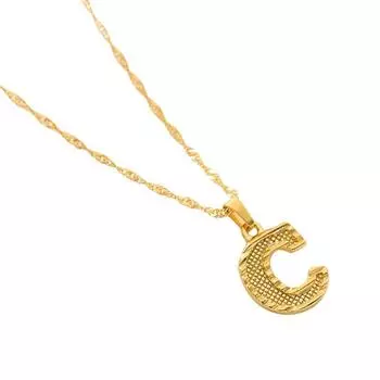 Креативное ожерелье с подвеской в виде 26 букв английского алфавита, подарки для женщин, ожерелье с буквами алфавита из ювелирного сплава, подарки для друзей C