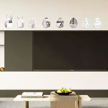 Креативное пасхальное яйцо 3D акриловое трехмерное зеркало настенная наклейка спальня гостевой ресторан креативное настенное украшение самоклеящееся