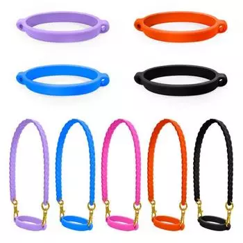 Креативное силиконовое кольцо-шнурок для ручки стакана с водой, ремешок, переносной чехол для бутылки, кольцо для ручки стакана с водой, веревка для бутылки, чехол розы красного