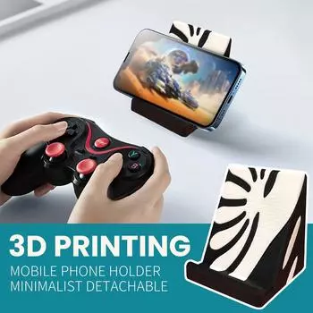 Креативное украшение для рабочего стола, напечатанное на 3D-принтере, можно использовать как держатель для мобильного телефона, съемный спиральный держатель для поделок One Size чёрный