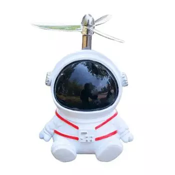 Креативное украшение для велосипеда в виде утки-астронавта с пропеллером, горный велосипед, руль, скутер, декоративные аксессуары, детский велосипед из смолы белый