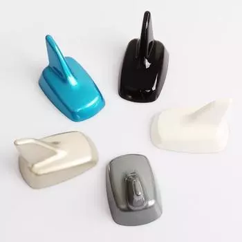 Креативное украшение на крышу автомобиля, мультяшная антенна в виде плавника акулы, украшение на крышу, антенна в виде плавника акулы, универсальное автомобильное украшение серебряный