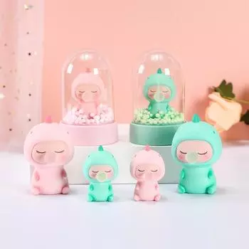 Креативное украшение в виде дракона-динозавра - милый подарок на выпускной/день рождения для детей и студентов 1120-4A Mini Ornament зелёный