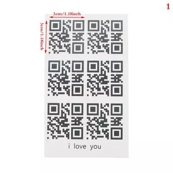 Креативное запястье, тело, любовь, Qr-код, поддельная татуировка, водонепроницаемая временная татуировка, наклейка