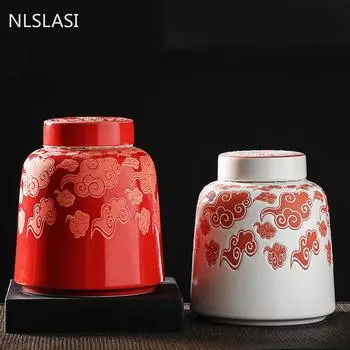 Креативность, большая керамика, контейнер для чая, портативная дорожная коробка для чая, герметичная банка, канистра для сухофруктов, кофе, специй, бытовой резервуар для хранения A 12.7X14.5CM 900ML