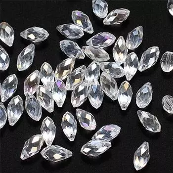 Креативные 10 шт. браслет, ожерелье, бусины, ювелирные аксессуары, полупрозрачный искусственный кристалл ручной работы, сделай сам, стеклянная капля-капля