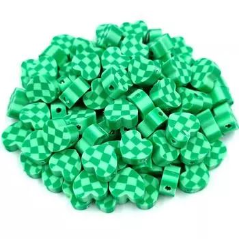 Креативные 10 шт. DIY материал для изготовления ювелирных изделий, смешанные бусины для любви, мягкие керамические свободные бусины в форме сердца, аксессуары для украшения фиолетовый