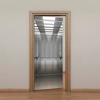 Креативные 3D-моделирующие наклейки на дверь лифта, ретро-декоративная наклейка, самоклеящиеся водостойкие обои, настенный декор 77X200cm
