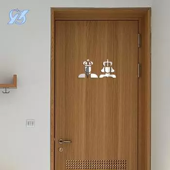 Креативные 3D трехмерные акриловые наклейки толщиной 1 мм на стену, наклейки для ванной комнаты, наклейки для украшения стен в ванной