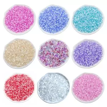 Креативные AB ярких цветов для браслета и ожерелья, 500 шт., ювелирные аксессуары «сделай сам», круглая трубка, свободные бусины, модные зелёный