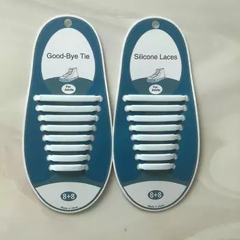 Креативные эластичные ленивые шнурки - без завязок, упаковка из 16 штук Child 12 pieces (opp bag) розы красного