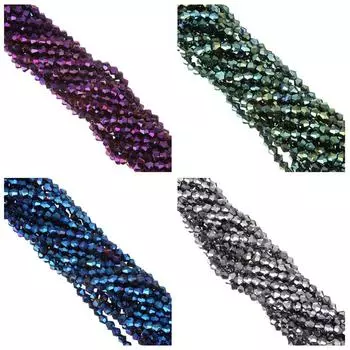 Креативные аксессуары для изготовления ювелирных изделий, браслеты и ожерелья, оптовая продажа, хрустальные бусины, свободные бусины, сделай сам, для стороны AB, 110 шт., 4 мм