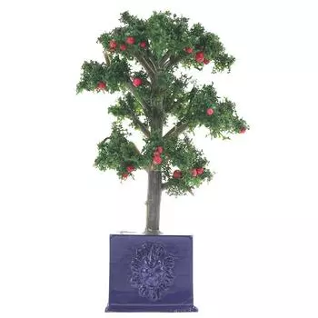 Креативные аксессуары для кукольного домика, реквизит для модели сцены своими руками, миниатюрное имитационное фруктовое дерево в горшке коричневый