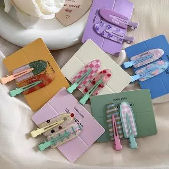 Креативные бесшовные заколки для волос, женские браслеты в форме сердца, аксессуары для волос, универсальные летние заколки для милых свободных челок