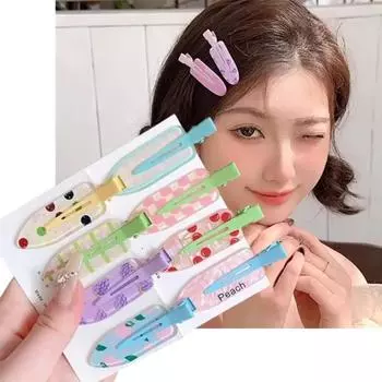 Креативные бесшовные заколки для волос, женские браслеты в форме сердца, аксессуары для волос, универсальные летние заколки для милых свободных челок