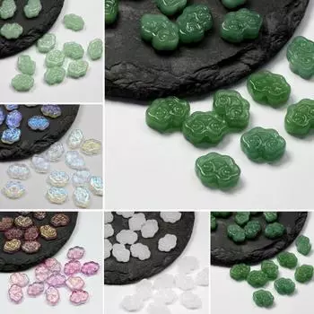 Креативные бусины 50 шт. DIY шпилька креативная подвеска в старинном стиле в виде благоприятного облака кисточка подвеска прямое отверстие ювелирные изделия аксессуары стекло около 9x13 мм