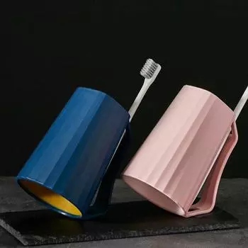 Креативные чашки для чистки зубов, модная большая вместительная кружка для зубов, полипропиленовая пластиковая кружка для воды, товары для ванной комнаты, бытовые принадлежности