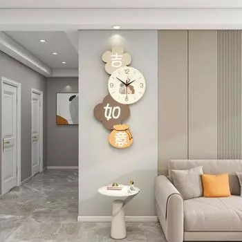 Креативные часы высокого класса настенные часы для дома, ресторана, входа, украшения фона, настенные часы в кремовом стиле для гостиной