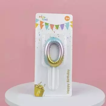 Креативные цифровые свечи на день рождения от 0 до 9, градиентные цветные свечи для торта, украшение на день рождения, номер свечи, украшение на день рождения