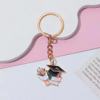 Креативные цветы Шапка бакалавра Книга Подвеска Брелок Лучший студент Сезон выпуска Сувенир Подвеска для сумки