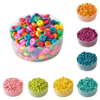 Креативные деревянные конфетные цвета 100 шт. 3*6 мм аксессуары счеты свободные бусины-разделители ожерелье браслет для самостоятельного изготовления ювелирных изделий ручной работы