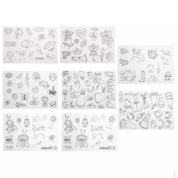 Креативные девушки 8 листов кристалл стильные термоусадочные пластиковые ювелирные изделия брелки сумка подвески кулон