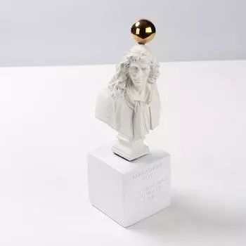 Креативные европейские скульптурные украшения для головы, статуэтки Мольера, мини-настольные украшения для дома