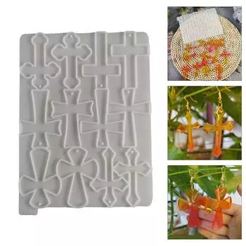 Креативные формы для подвесок, сережек, силиконовая форма, религиозный символ, форма для ювелирных изделий, силиконовая текстура для изготовления ювелирных изделий