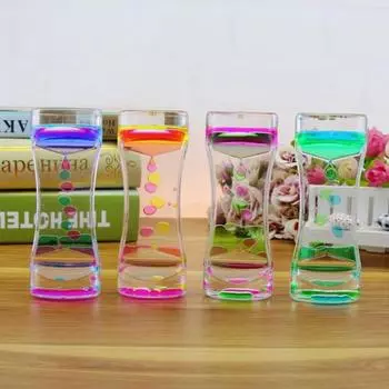 Креативные и способные двухцветные песочные часы, домашние динамические капли масла, украшения для рукоделия