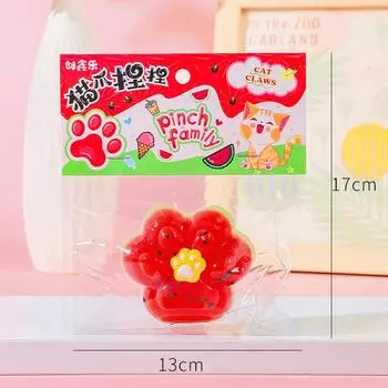 Креативные игрушки для снятия стресса с кошачьей лапки, медленный отскок, забавная прозрачная игрушка для кошачьей лапки, милая мультяшная игрушка для сдавливания кошачьей лапки
